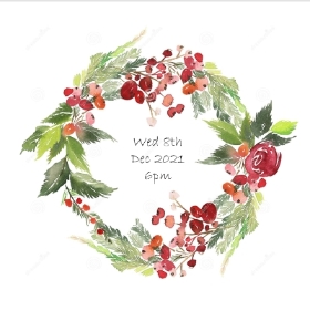 Christmas Wreath Workshop 8th Dec 2021 @ 6pm