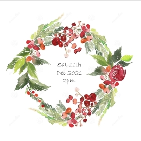 Christmas Wreath Workshop 11th Dec 2021 @ 2pm