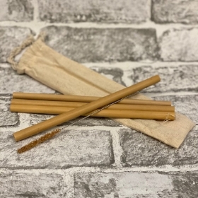 Eco Bambo Straw Set